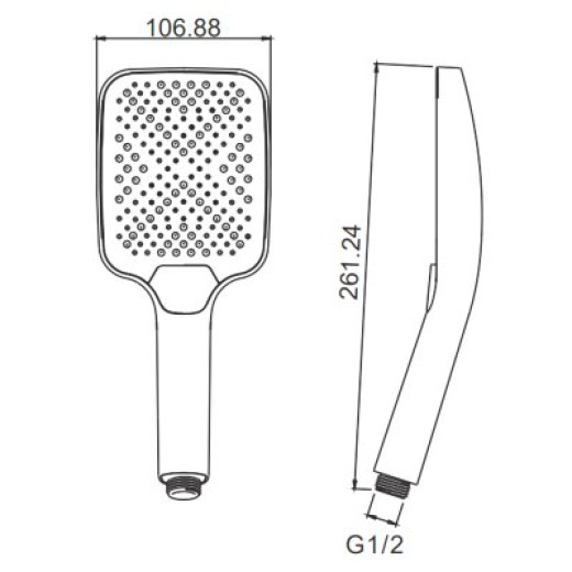 Лейка для душа 3-режима SPLENKA S450.52