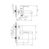 Смеситель для ванны HAIBA HB60814-7, латунь, черный