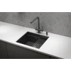 Стальная кухонная мойка Granula KS-5045U черный матовый