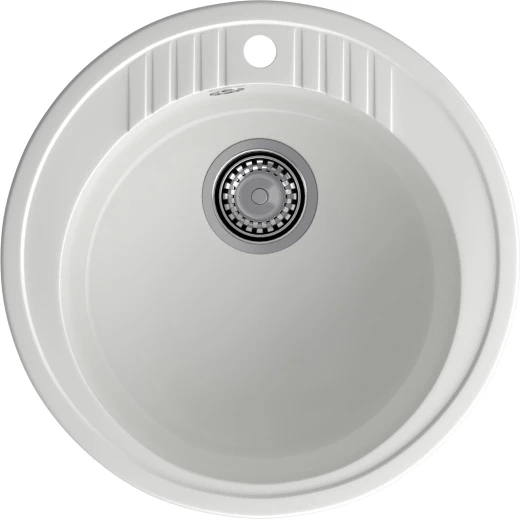 Мойка кухонная GranFest RONDO GF-R-520 D=520 мм иней, мрамор