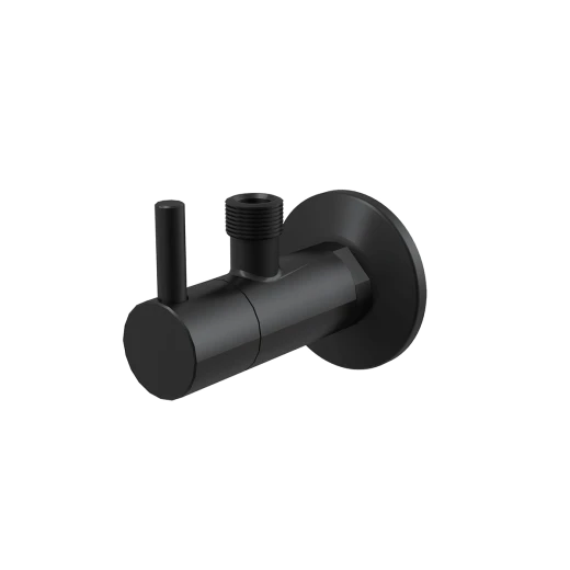 Угловой вентиль с фильтром 1/2"×3/8", черный-мат, арт. ARV001-BLACK, арт. ARV001-BLACK