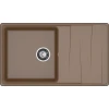 Мойка кухонная GranFest LEVEL GF-LV-860L чаш+кр 860*500мм терракот, мрамор