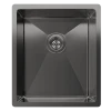 Кухонная мойка Rivelato Rinox 3844 UN PVD black нерж.сталь 1 чаша 380*440*200 мм