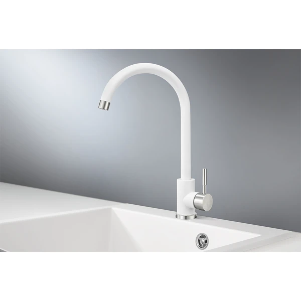 Смеситель для кухни Point PN3101W белый