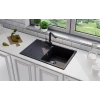 Мойка кухонная ULGRAN Quartz Gerda 780-07, уголь