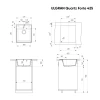 Мойка кухонная ULGRAN Quartz Forte 425-03, десерт