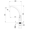 Смеситель Lemark Luna LM4155C для кухни с высоким поворотным изливом, хром
