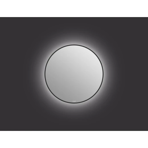 Зеркало Cersanit ECLIPSE smart 60x60 с подсветкой круглое черная рамка