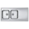 Мойка кухонная Alveus Classic Pro 100 SAT 1200х600х190 нержавеющая сталь, с сифоном