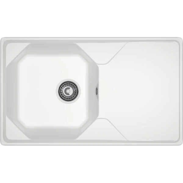 Мойка кухонная GranFest UNIQUE GF-U-840L чаш+кр 840*500мм иней, мрамор