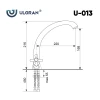 Смеситель для кухни Ulgran U-013-341, ультра-белый