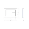 Кнопка Cersanit CORNER для LINK PRO/VECTOR/LINK/HI-TEC пластик хром матовый