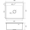 Мойка GF METAL нерж.сталь AISI 304 PVD графит 1 чаша 500*450*215 мм арт.GF-5045 PVD графит
