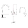 Смеситель Lemark Comfort LM3075G-White для кухни с подключ. к фильтру с питьевой водой, золото белый