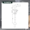 Встраиваемый диспенсер для жидкого мыла с удлинительной трубкой (100см) SPLENKA S710.02.06