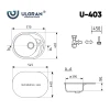 Мойка кухонная Ulgran U-403-309, темно-серый