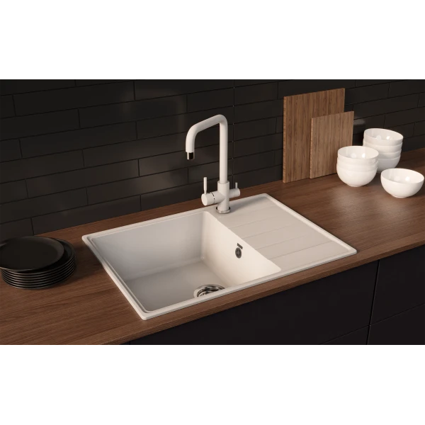Мойка кухонная ULGRAN Quartz Prima 700-04, платина