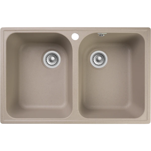 Мойка кухонная GranFest QUARZ GF-Z15 2 чаши 740*480 (песок)