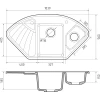 Мойка кухонная GranFest Corner GF-C1040E черный