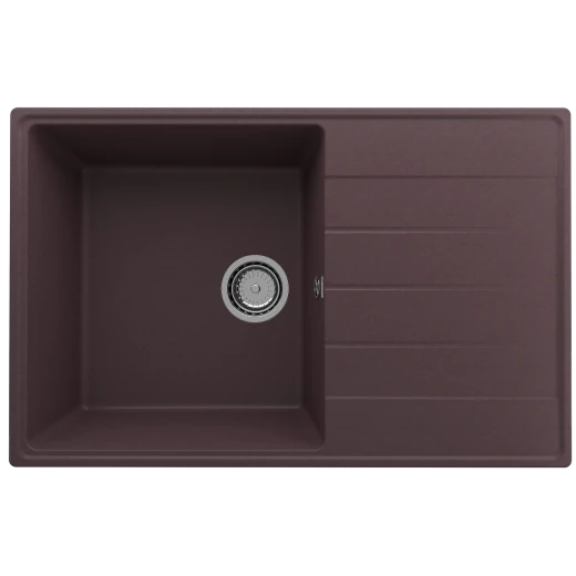 Мойка кухонная ULGRAN Quartz Prima 780-06, трюфель