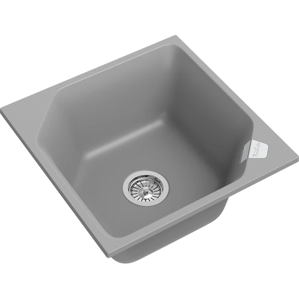Кухонная мойка RIVELATO LOCUS 50 1-чаш 500*500 grigio metallizzato