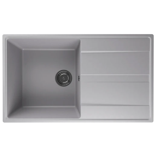 Мойка кухонная ULGRAN Quartz Prima 850-04, платина