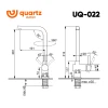 Смеситель для кухни ULGRAN Quartz UQ-022-07, уголь