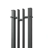 Полотенцесушитель электрический Point Фрея PN20722GB П2 140x1200 диммер слева, графит блеск