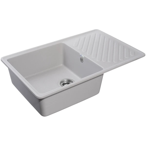 Мойка кухонная GranFest QUARZ GF-ZL-52 чаша+кр 760*480 (серый)