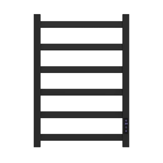 Полотенцесушитель электрический Point Атлант PN18846B П6 400x600, диммер справа, черный