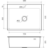 Мойка GF METAL нерж.сталь AISI 304 1 чаша 600*450*215 мм арт.GF-6045 нерж