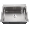 Мойка GF METAL нерж.сталь AISI 304 1 чаша 600*450*215 мм арт.GF-6045 нерж