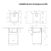 Мойка кухонная ULGRAN Quartz Underground 400-09, асфальт