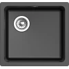 Кухонная мойка RIVELATO BERKANA 45 подст.монтаж 1-чаш 485*455 nero