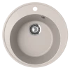 Мойка кухонная ULGRAN Quartz Nora 485-10, песок