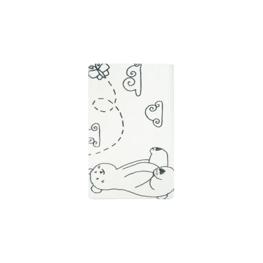 Fixsen TEDDY FX-6001T Коврик для ванной 1-ый белый (50х80см) TEDDY AIR