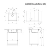 Мойка кухонная ULGRAN Quartz Forte 505-08, космос