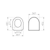 Сидение для унитаза VitrA Nest 220-003R409 с микролифтом