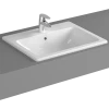 Раковина накладная Vitra S20 5465B003-0001, прямоугольная 55 cм, c переливом, цвет белый