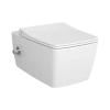 Унитаз Vitra Metropole Rim-Ex 7672B003-1684, подвесной, безободковый, с функц. биде и встр. смес-ем