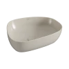 Раковина-чаша Vitra Outline Recycled 7991B066-0016, TV форма, 57x45см, без перелива, матовый тауп