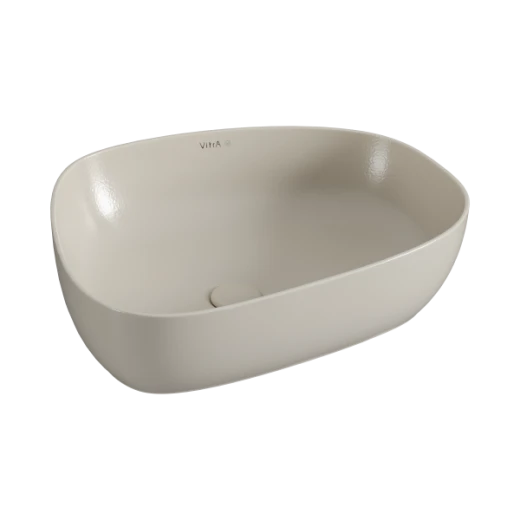 Раковина-чаша Vitra Outline Recycled 7991B066-0016, TV форма, 57x45см, без перелива, матовый тауп