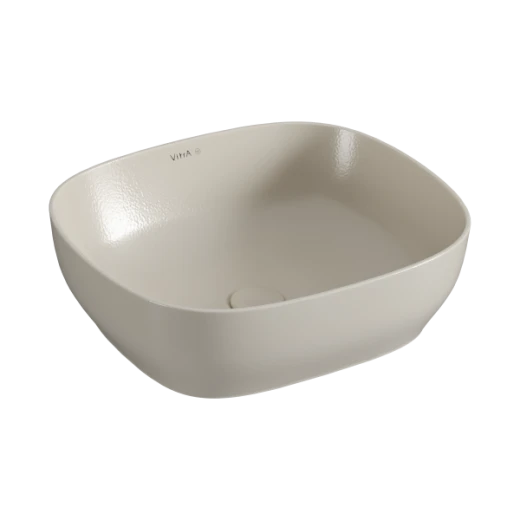 Раковина-чаша Vitra Outline Recycled 7994B066-0016 прямоугольная, 48x42см, б/перелива, матовый тауп