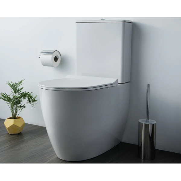 Унитаз-компакт Vitra Sento 9830B003-720Rim-ex back to wall, сиденье тонкое микролифт, механизм 3/6 л