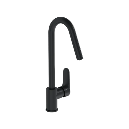 Смеситель для кухни VITRA Root Round A4274236EXP глянцевый черный