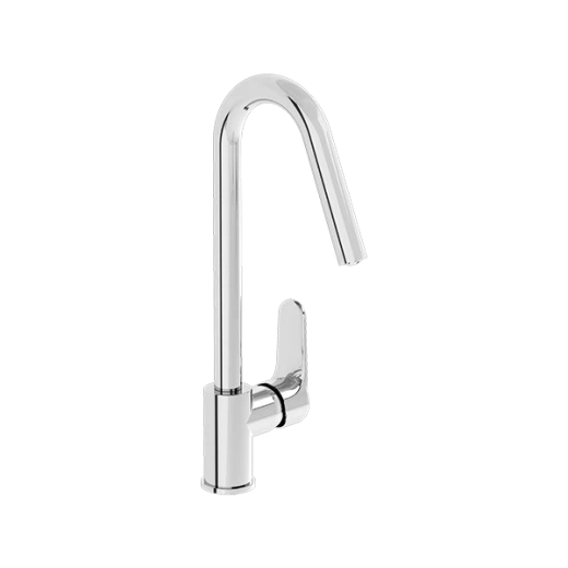 Смеситель для кухни VITRA Root Round A42742EXP глянцевый черный