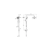 Душевая колонна VITRA System Rain A45597EXP хром
