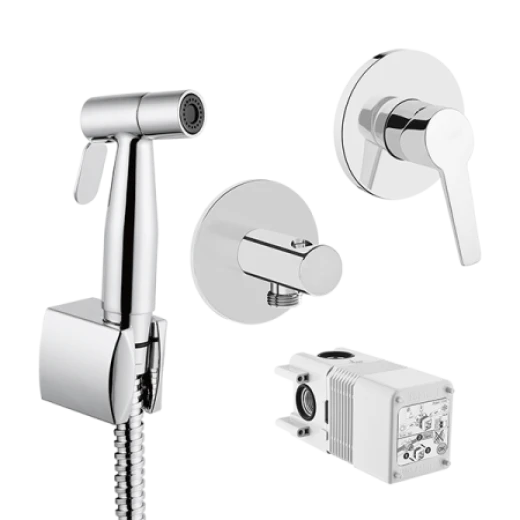 Гигиенический душ Vitra Hygienic A49271EXP со смесителем, на 2 отверстия, хром
