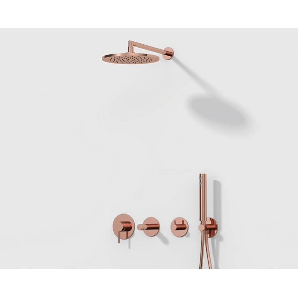 Набор встроенной душевой системы Vitra Origin A49285EXP на 3 направления Медь